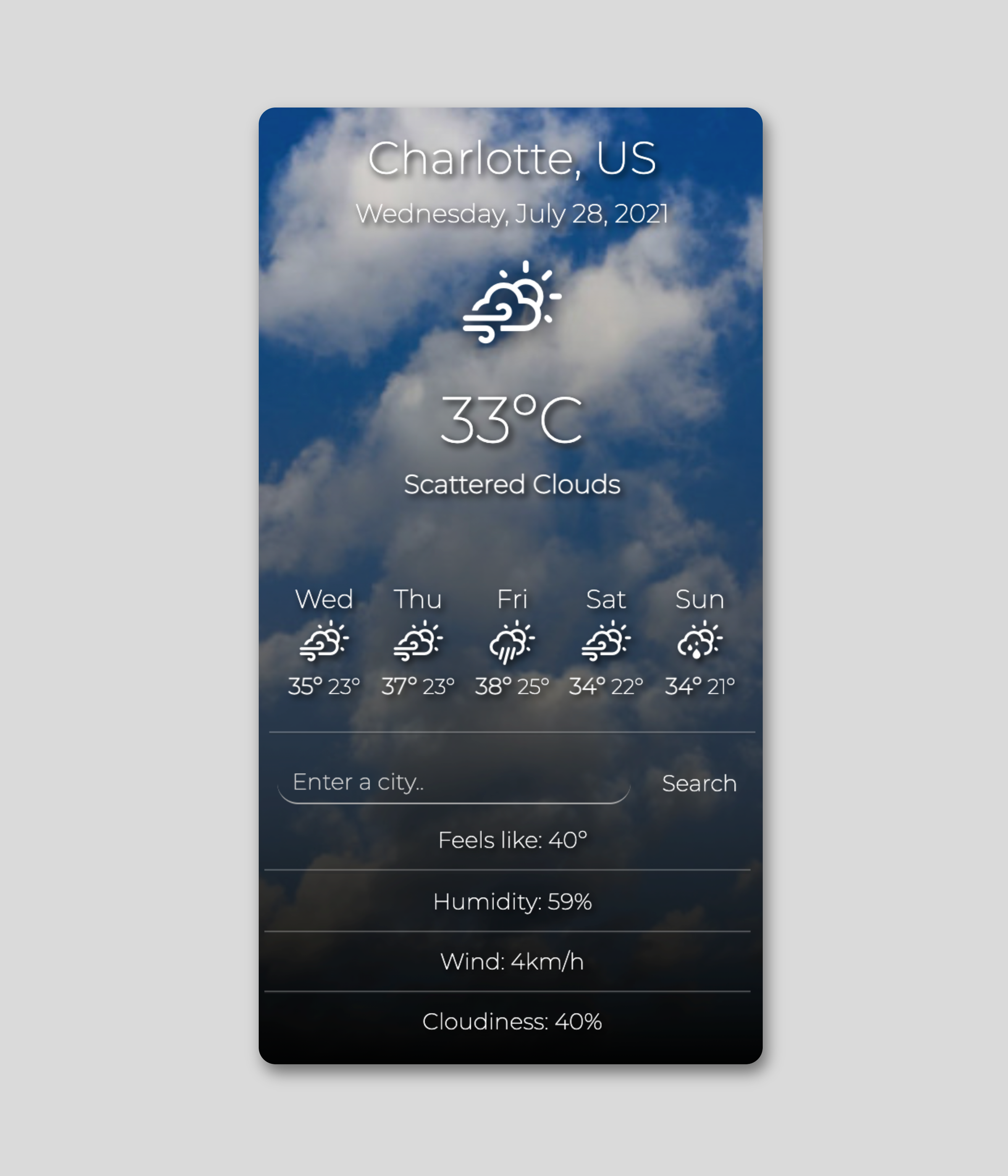 weather app